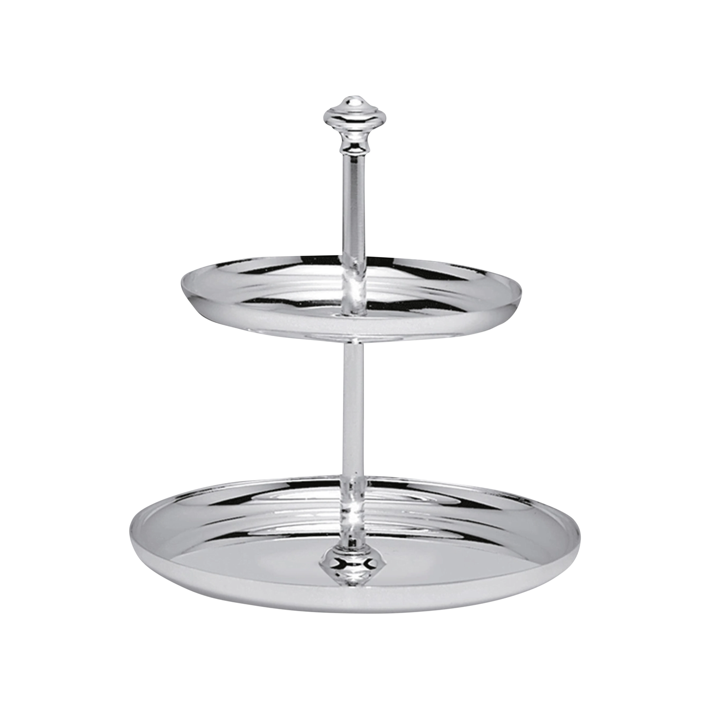 ALBI 2-Tier Silver-Plated Pastry Stand