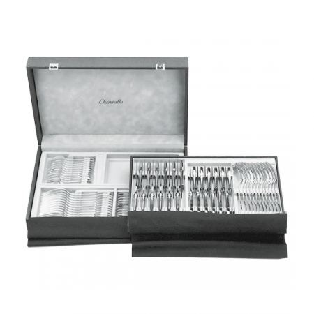 L'Ame de Christofle 75-Piece Stainless Steel Flatware Set with chest