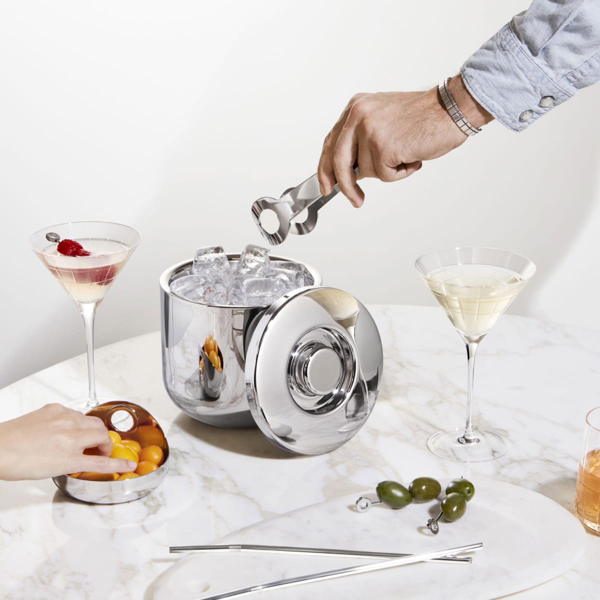 OH DE CHRISTOFLE Stainless Steel Insulated Ice Bucket