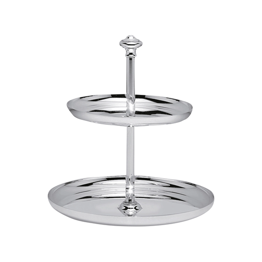 ALBI 2-Tier Silver-Plated Pastry Stand Bakhache Group Australia