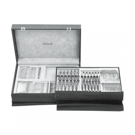 L'Ame de Christofle 75-Piece Stainless Steel Flatware Set with chest Bakhache Group Australia