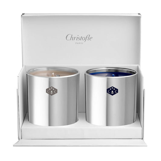 Gift Box of 2 Candles Miel & Lune d’Argent Première Edition Bakhache Group Australia