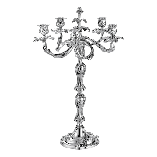 TRIANON Five light candelabra Silver Plated Bakhache Group Australia