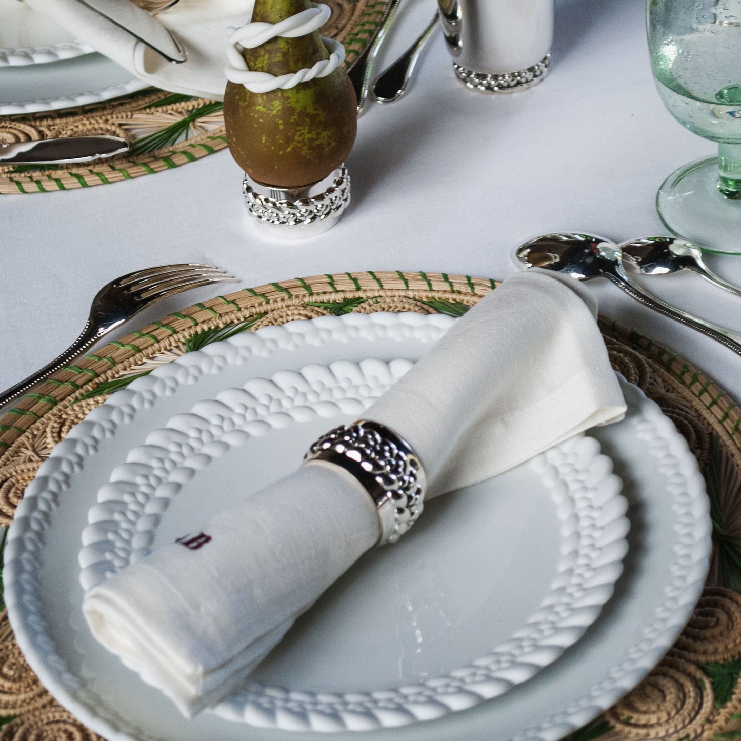 BABYLONE Silver plated Napkin Ring