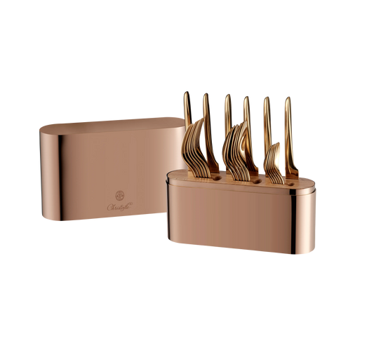 CONCORDE 24pcs Stainless Steel Set with Case - Copper Bakhache Group Australia