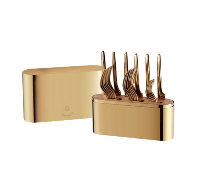 CONCORDE 24pcs Stainless Steel Set with Case - Gold